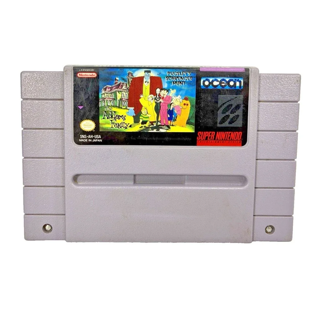 Addams Family: Pugsley's Scavenger Hunt Super Nintendo Authentic 1992 Tested